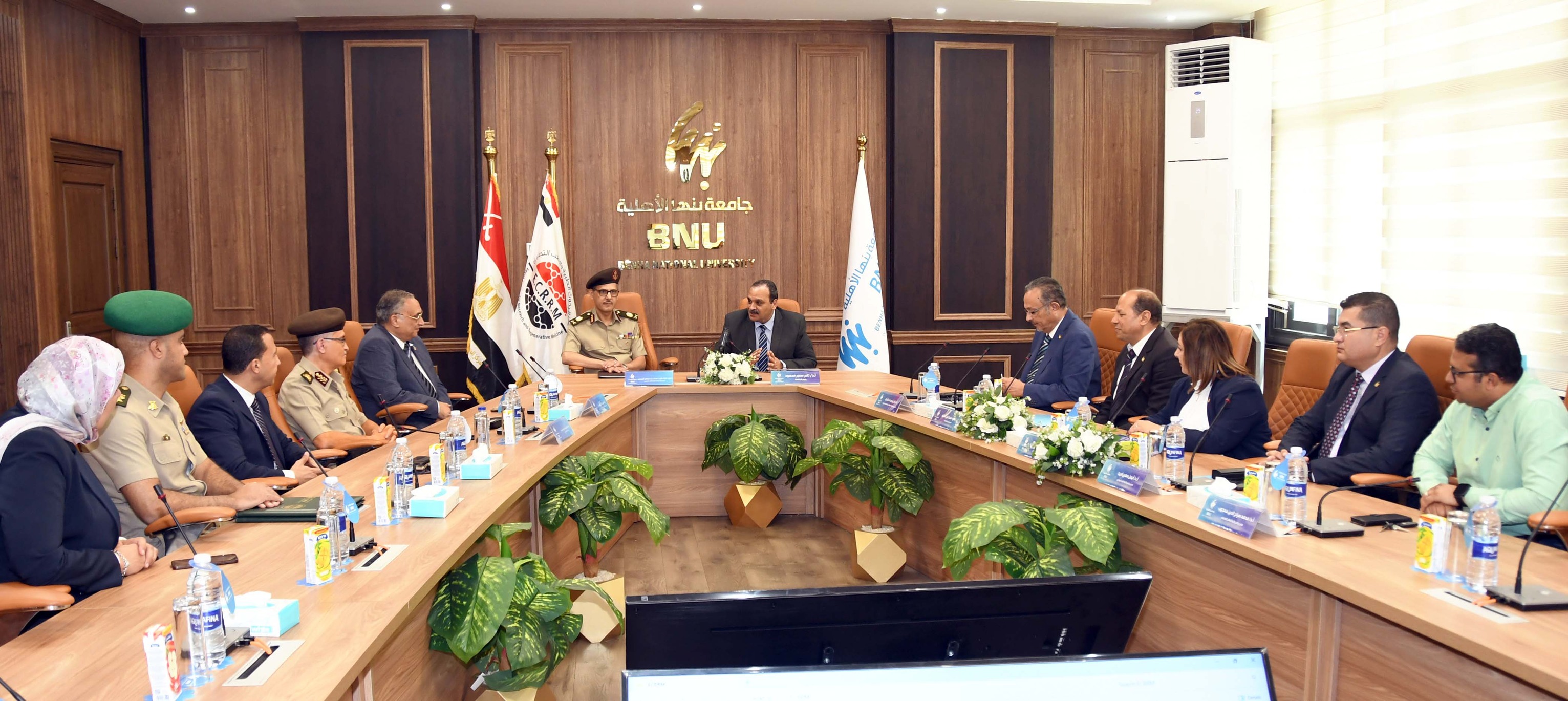 بروتوكول تعاون بين مركز البحوث الطبية وجامعة بنها الأهلية لتأهيل كوادر فنية